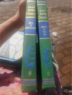 Vintage Collier’s Junior Classics Folks Shelf  Books 3 9  magic air adventure.